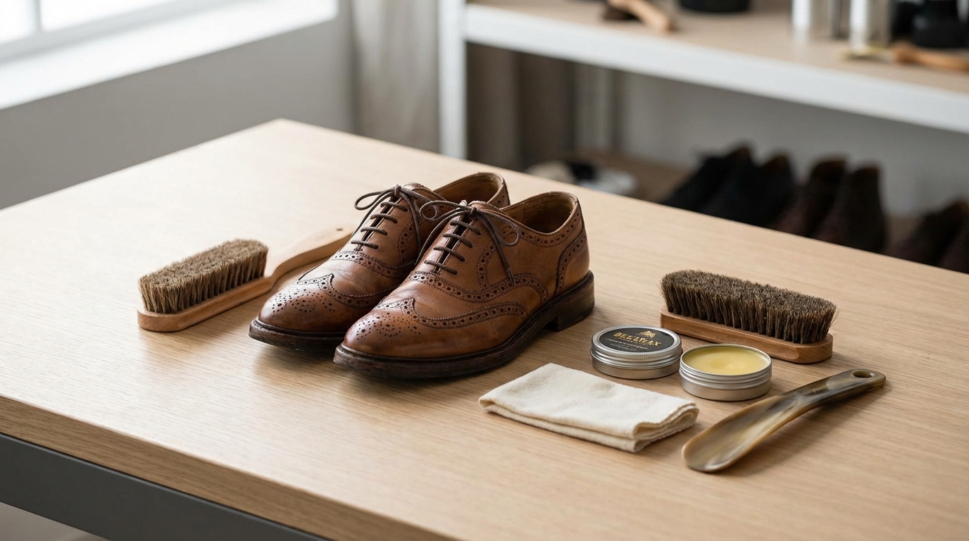 革靴の寿命を2倍に延ばす実践メンテナンス5ステップ