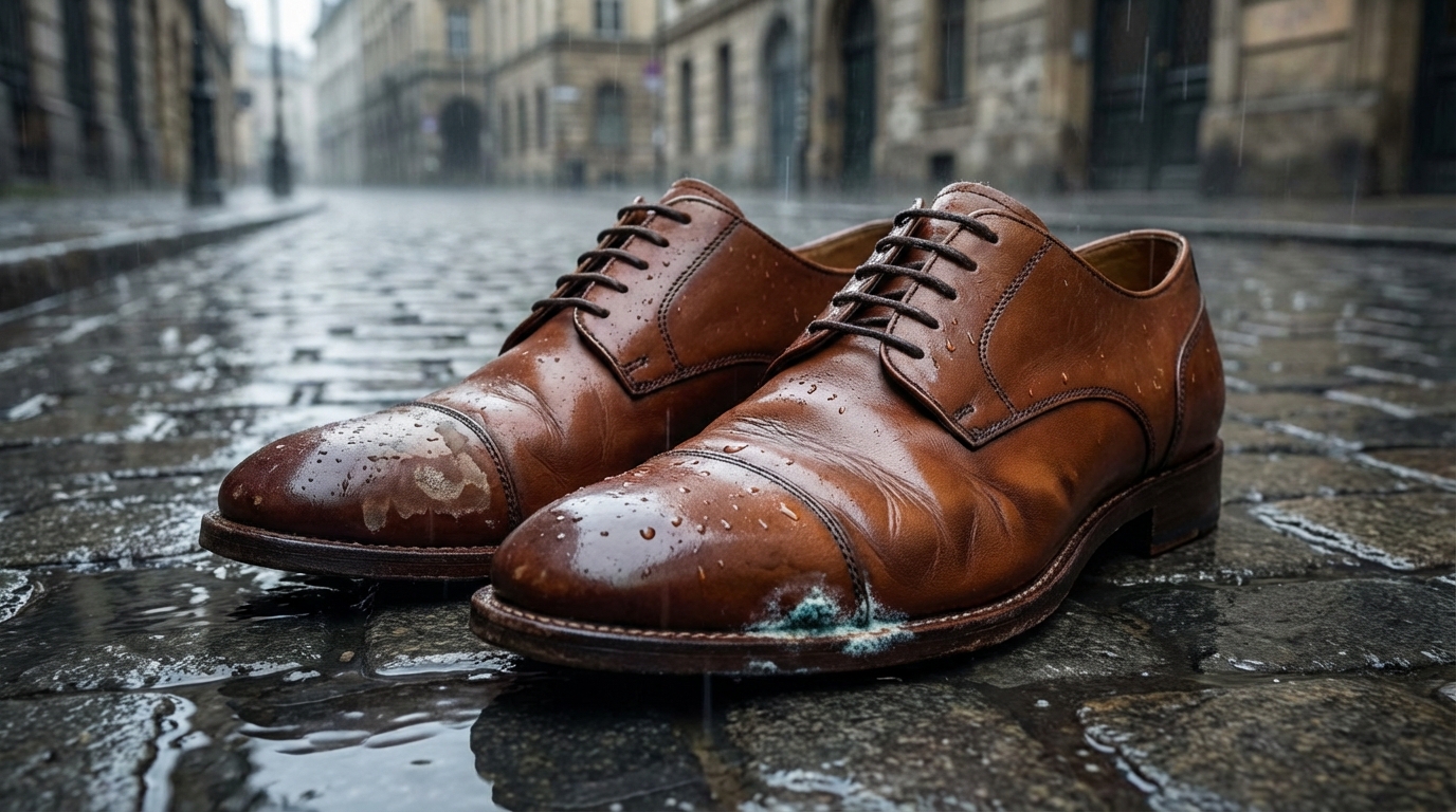 革靴が雨に濡れるとどうなる?起こりうる4つのトラブル