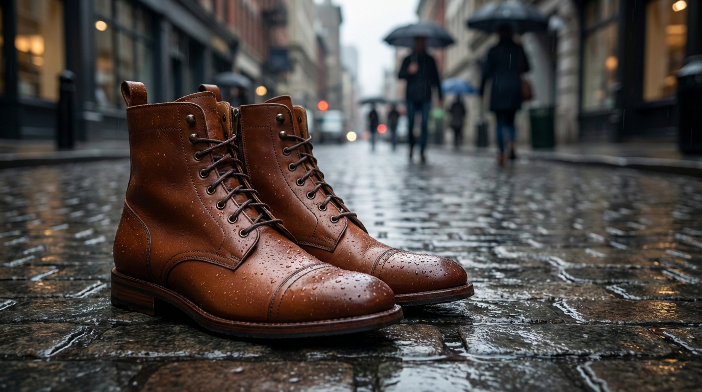 雨に強い革靴の選び方【次の1足に備える】
