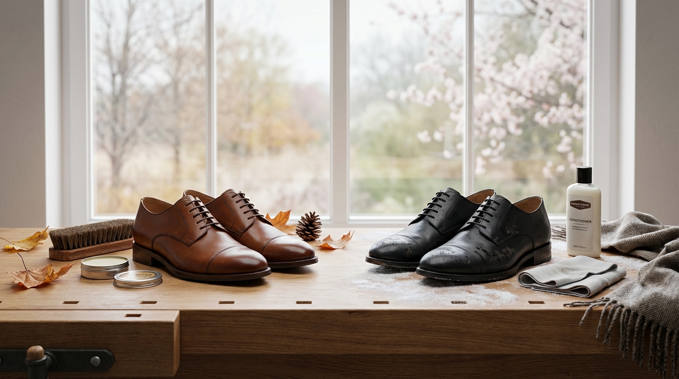 【季節別】革靴の手入れ頻度を変えるべきタイミング