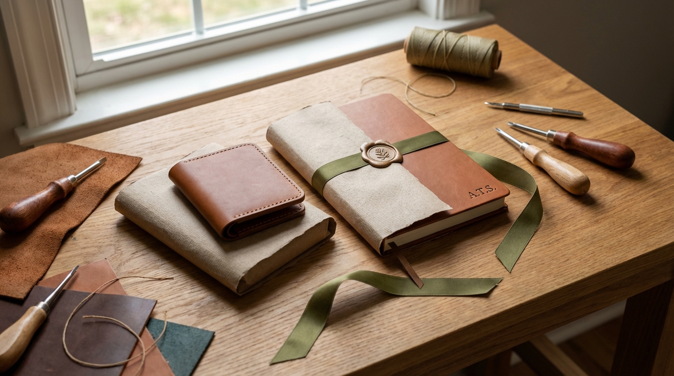 革製品プレゼントの名入れ・ラッピング対応ショップ