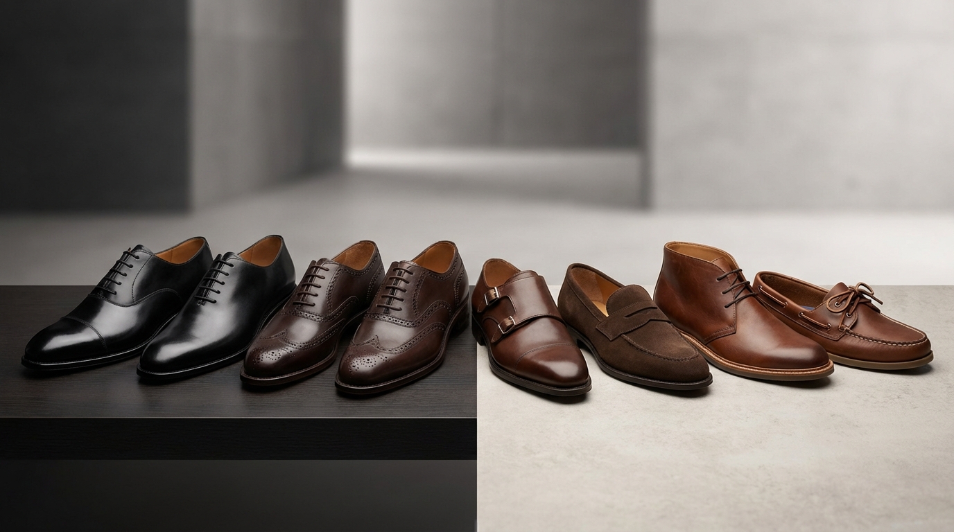 【早見表】メンズ革靴8種類のフォーマル度を30秒で把握