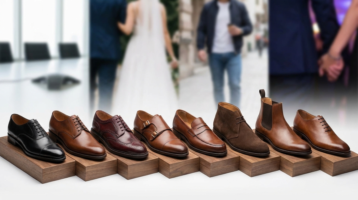 メンズ革靴の種類｜デザイン別8タイプの特徴と適したシーン