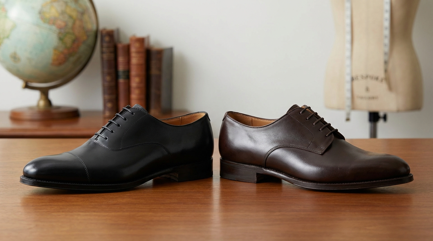 内羽根と外羽根の違い｜革靴のフォーマル度を決める重要ポイント
