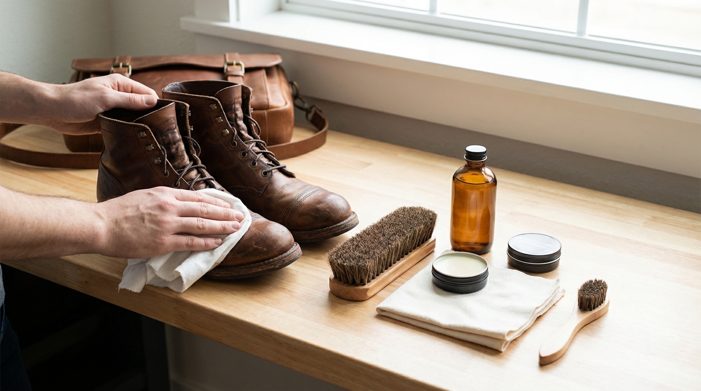 【基本】革製品の汚れ落とし5ステップ