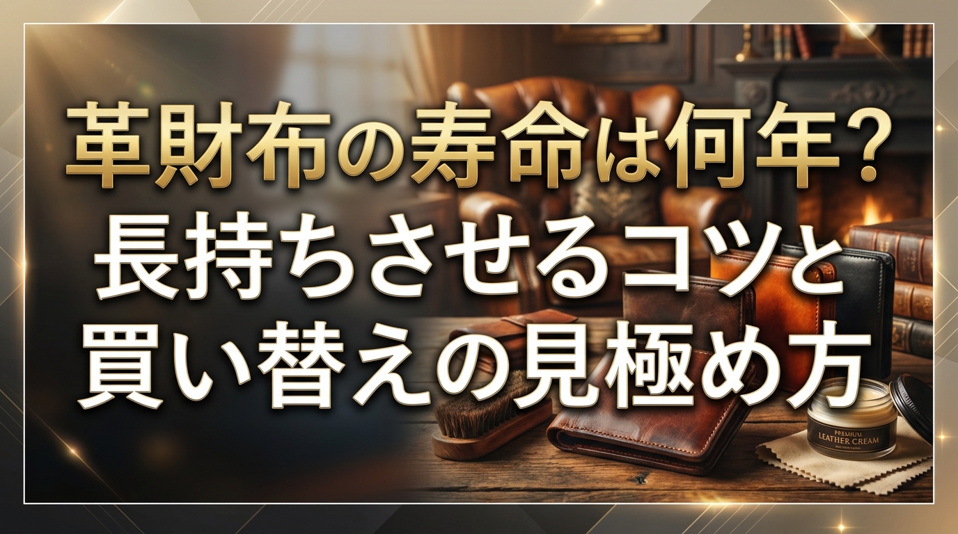 革財布の寿命は何年？長持ちさせるコツと買い替えの見極め方