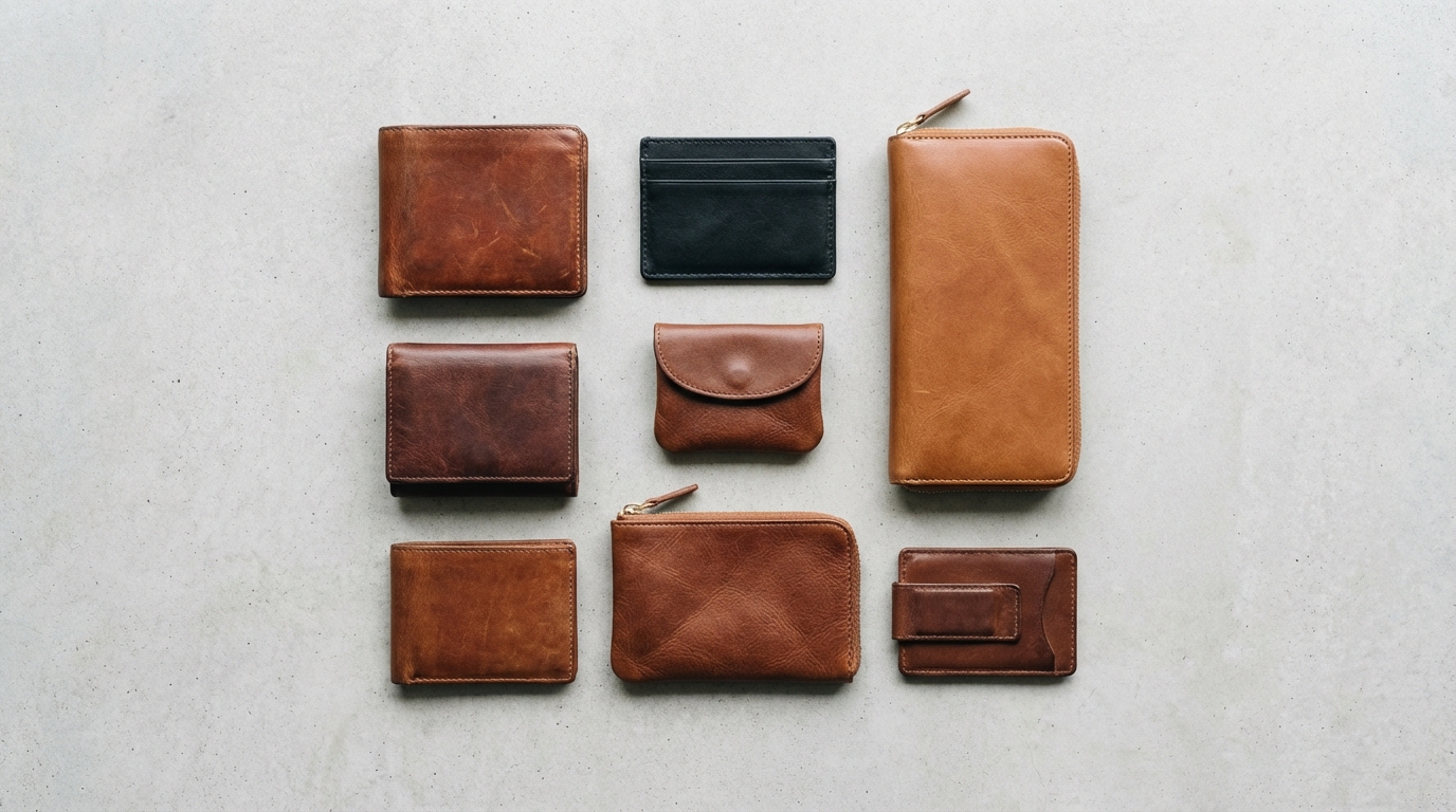 【形状別】革財布の種類7タイプ|特徴とメリット・デメリット