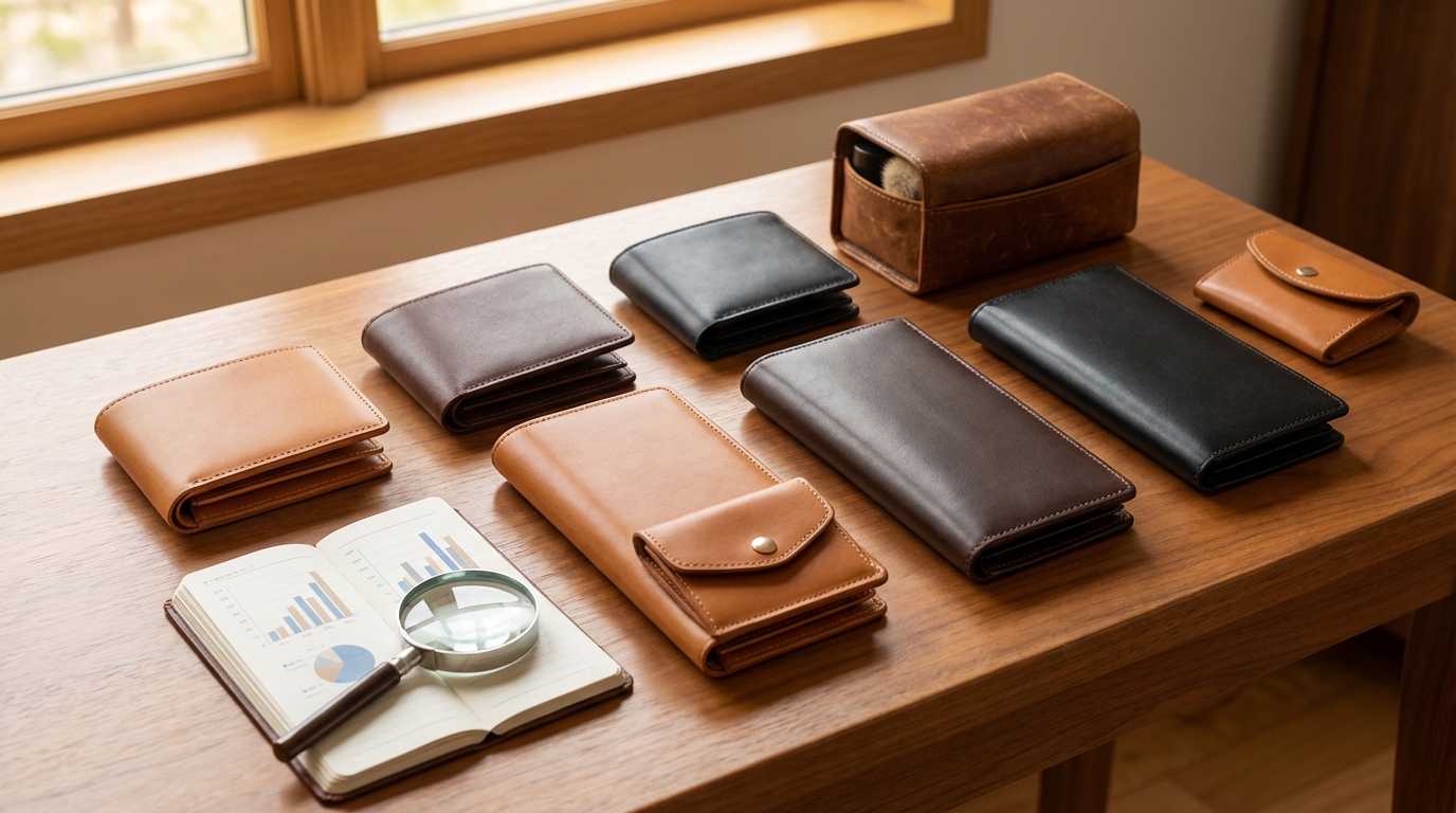 【比較表】革財布の種類別|価格帯・耐久性・お手入れ難易度