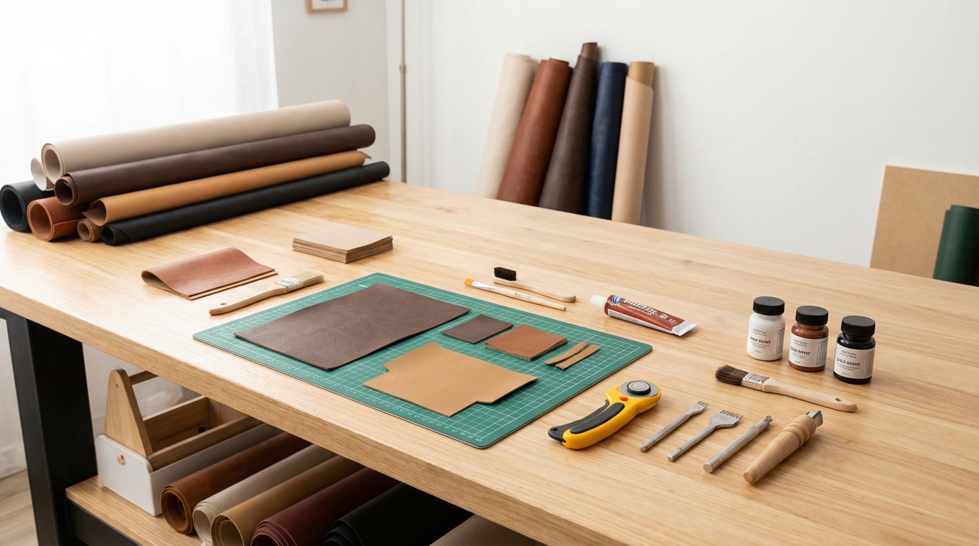 合皮生地の裁断・接着・端処理のコツ