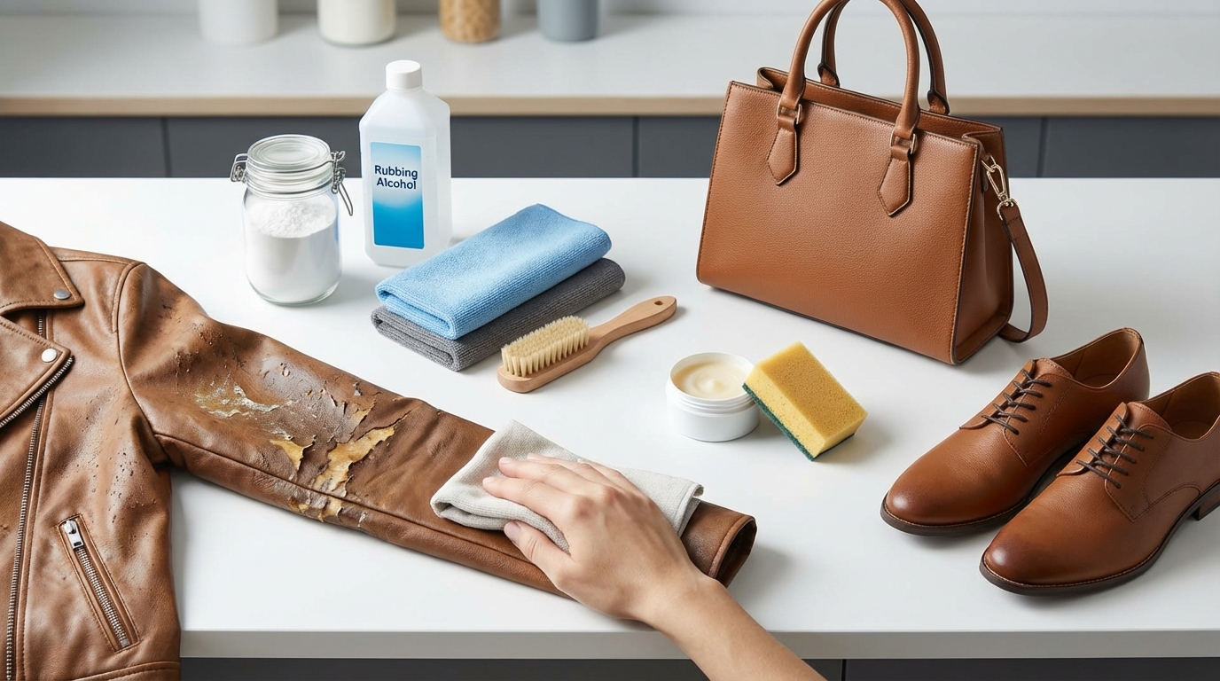 合皮のベタベタを自分で取る方法【5ステップで解説】