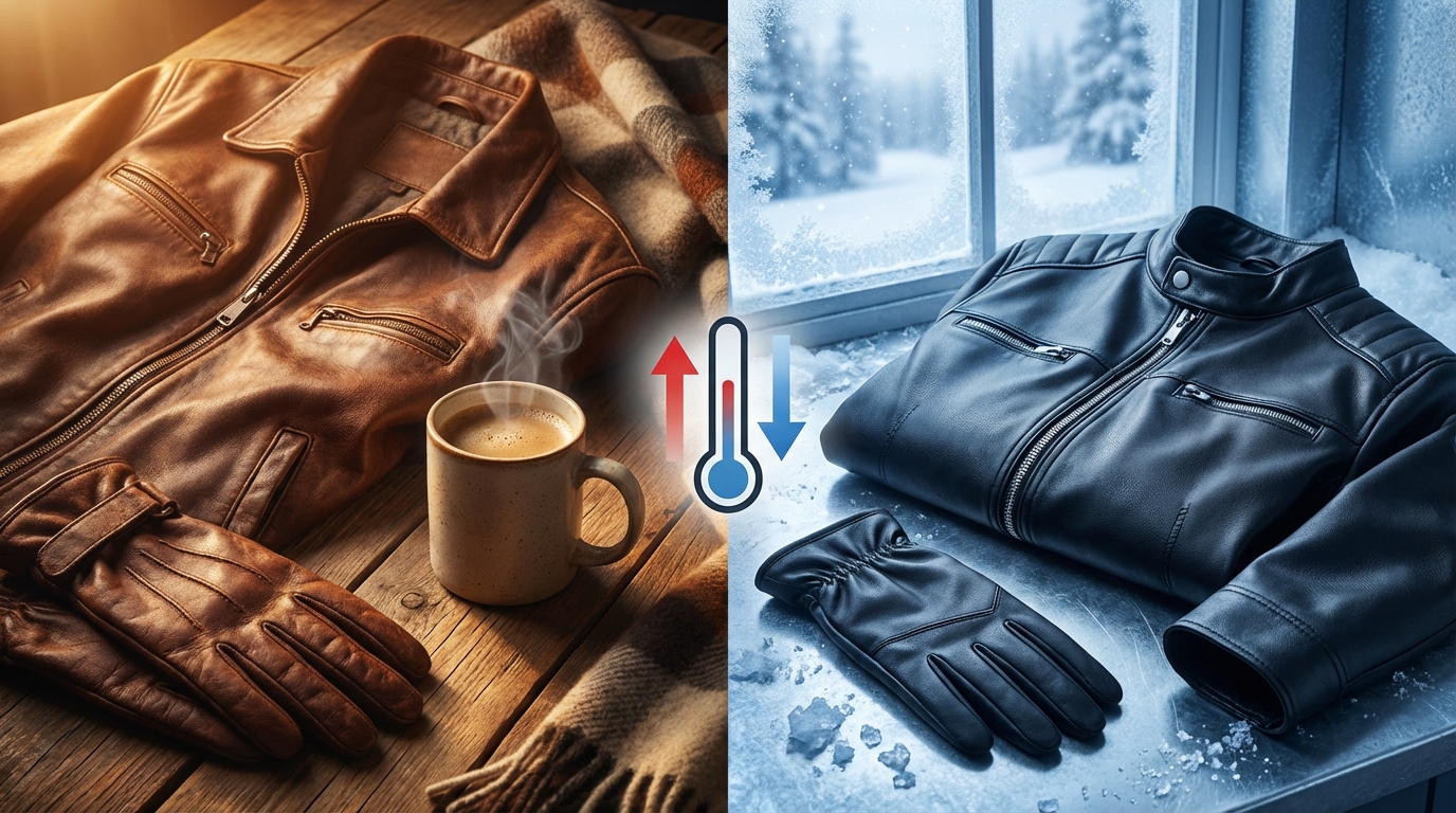 本革と合皮で暖かさは違う?素材別の気温適応性