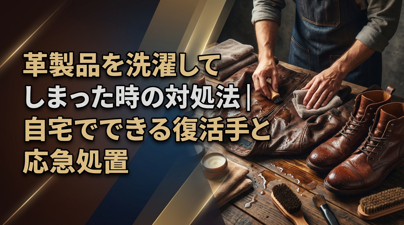 革製品を洗濯してしまった時の対処法｜自宅でできる復活手順と応急処置