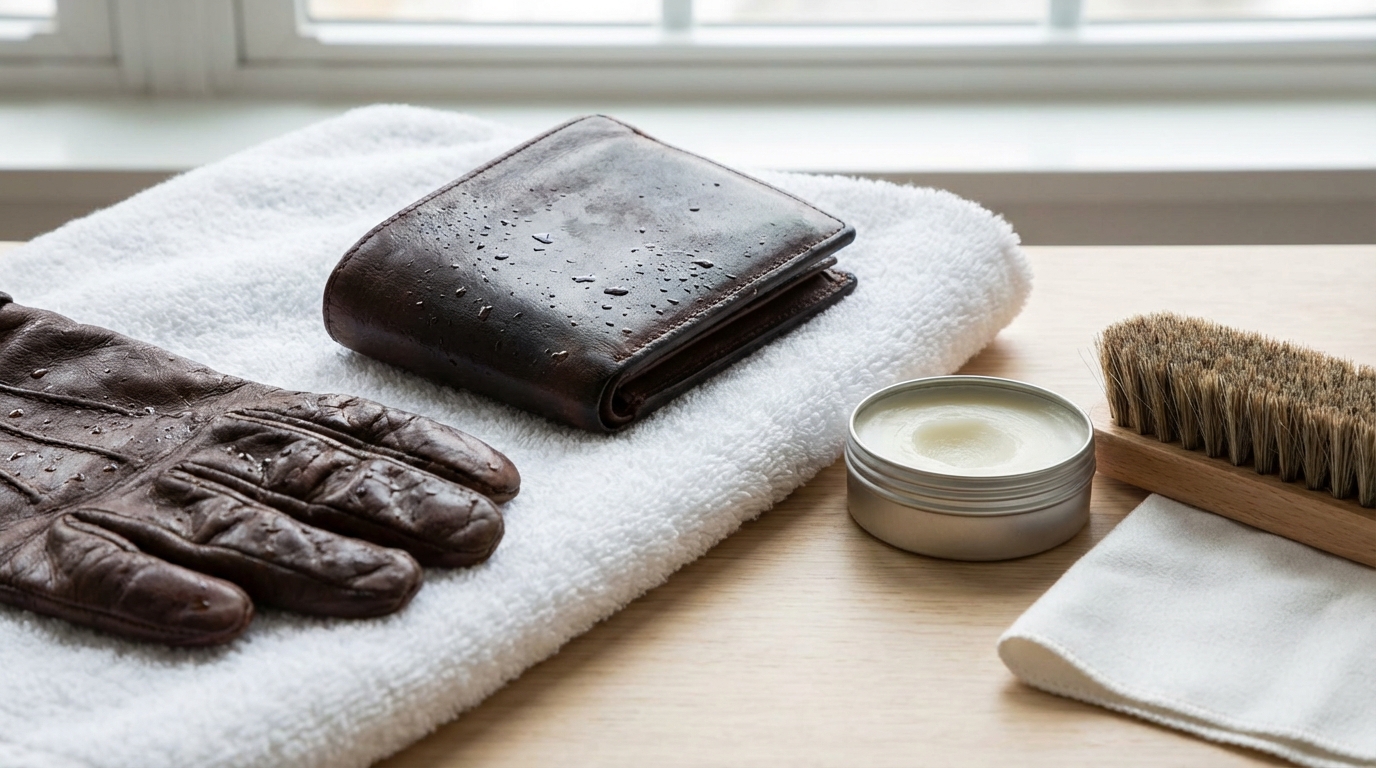 革製品を洗濯してしまったらまず確認！復活の可能性と応急処置