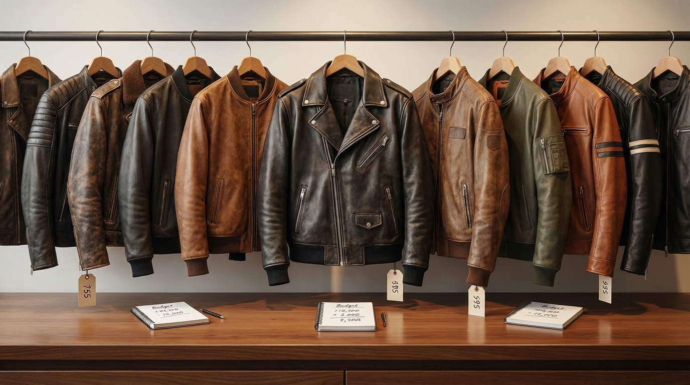 革ジャンの種類別|価格相場と予算の目安