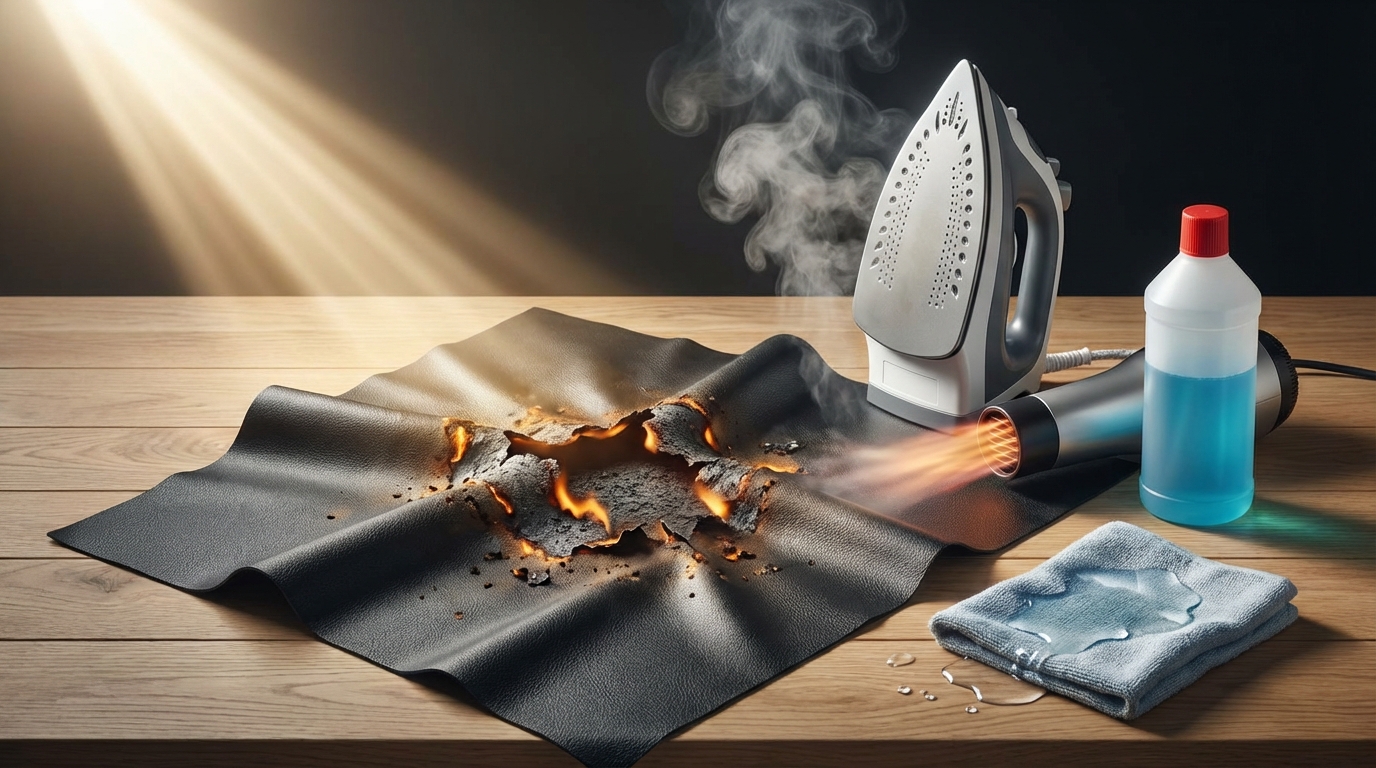 合皮のしわ取りでやってはいけないNG行為5選