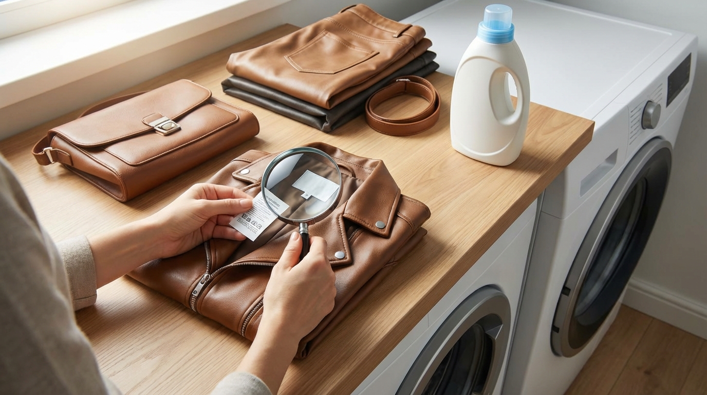 合皮を洗濯する前に確認すべき3つのポイント