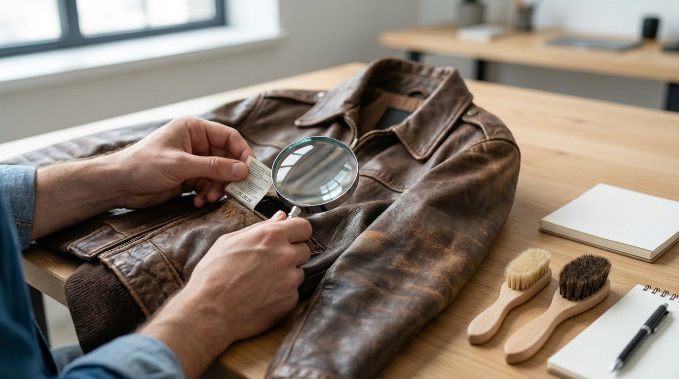 革ジャンを洗う前の必須チェック|素材と状態を確認しよう
