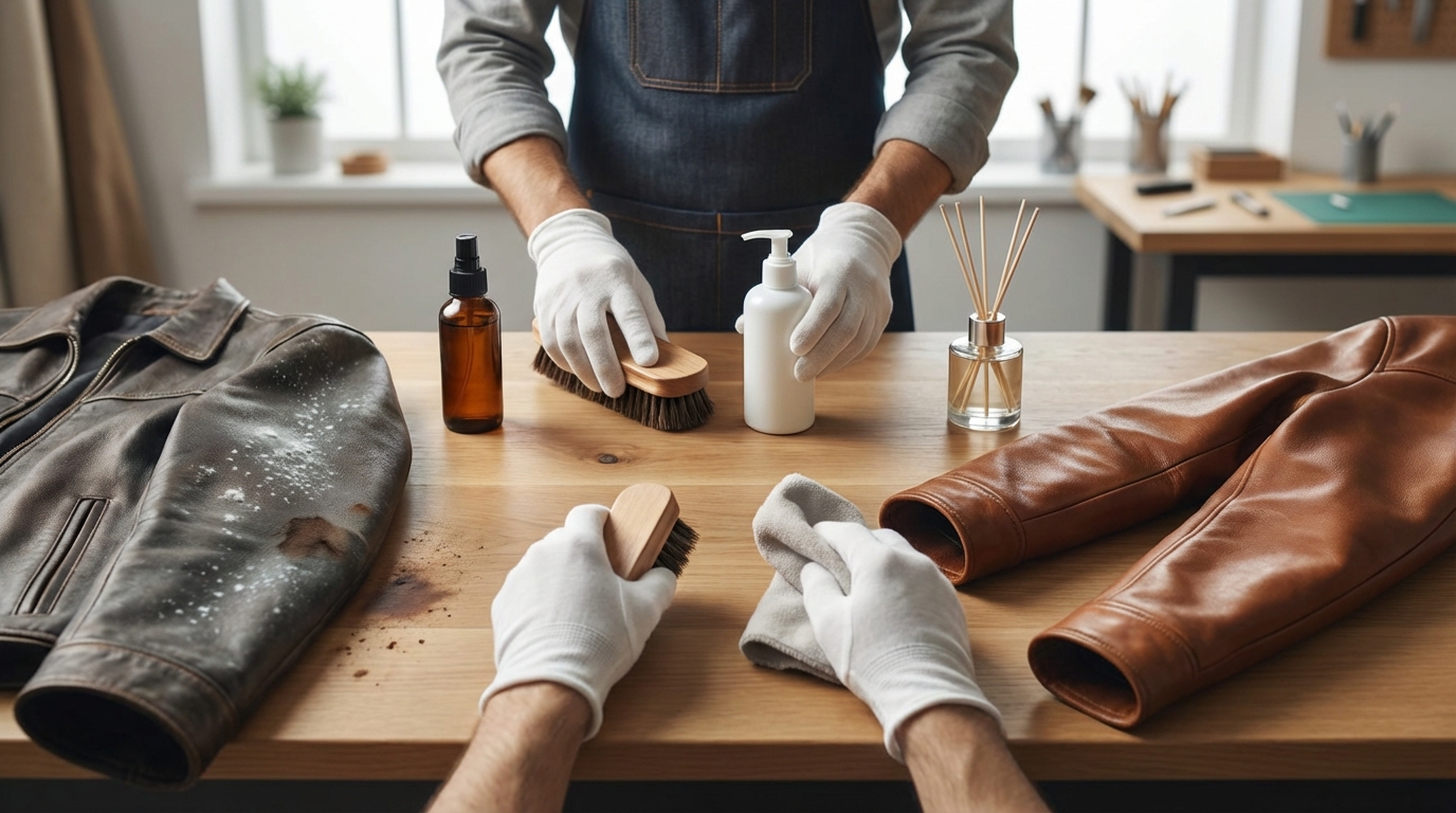【悩み別】革ジャンのカビ・臭い・シミの落とし方