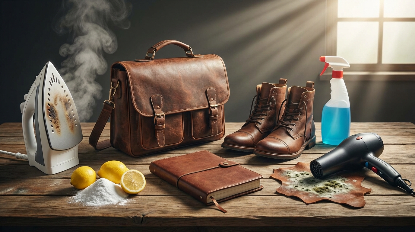 革製品の臭い取りで絶対やってはいけない5つのNG行為