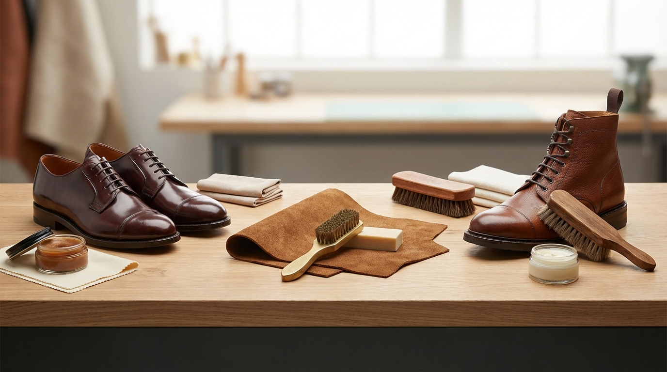 革の種類別|磨き方が変わるポイント
