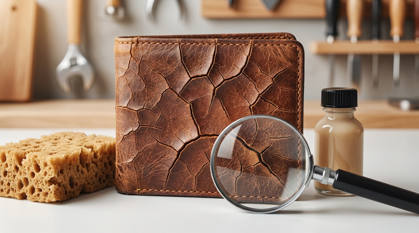 革製品がひび割れる3つの原因