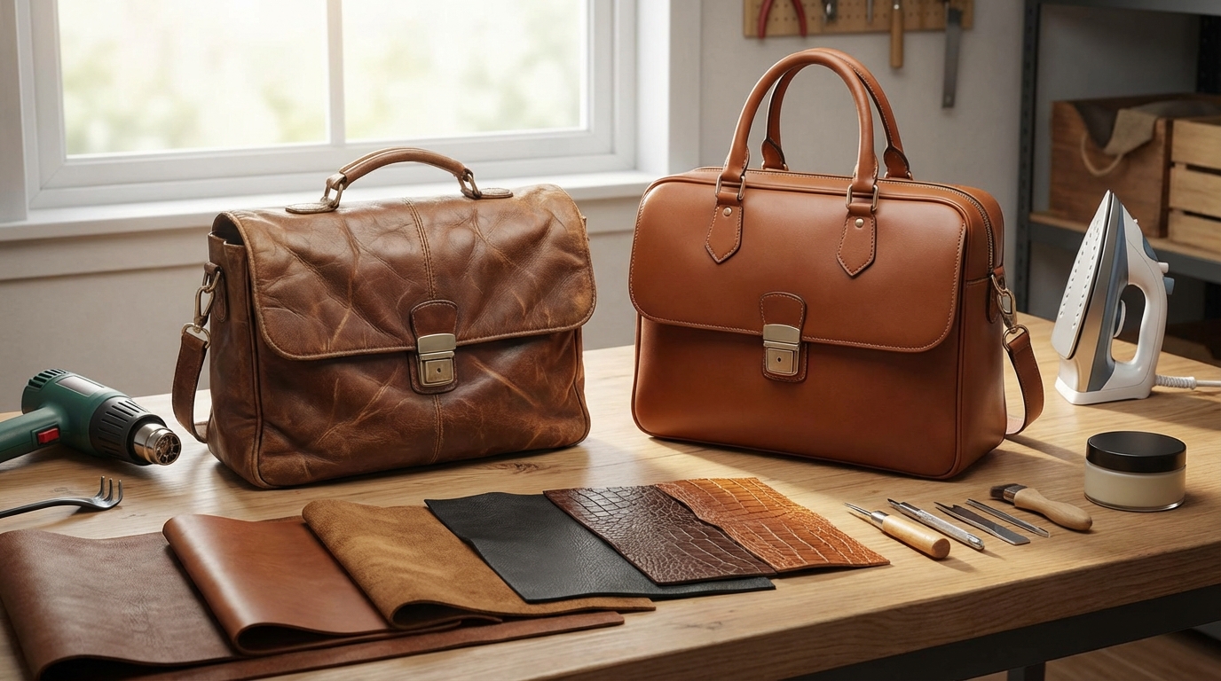 革製品のシワは取れる?種類別の判定結果