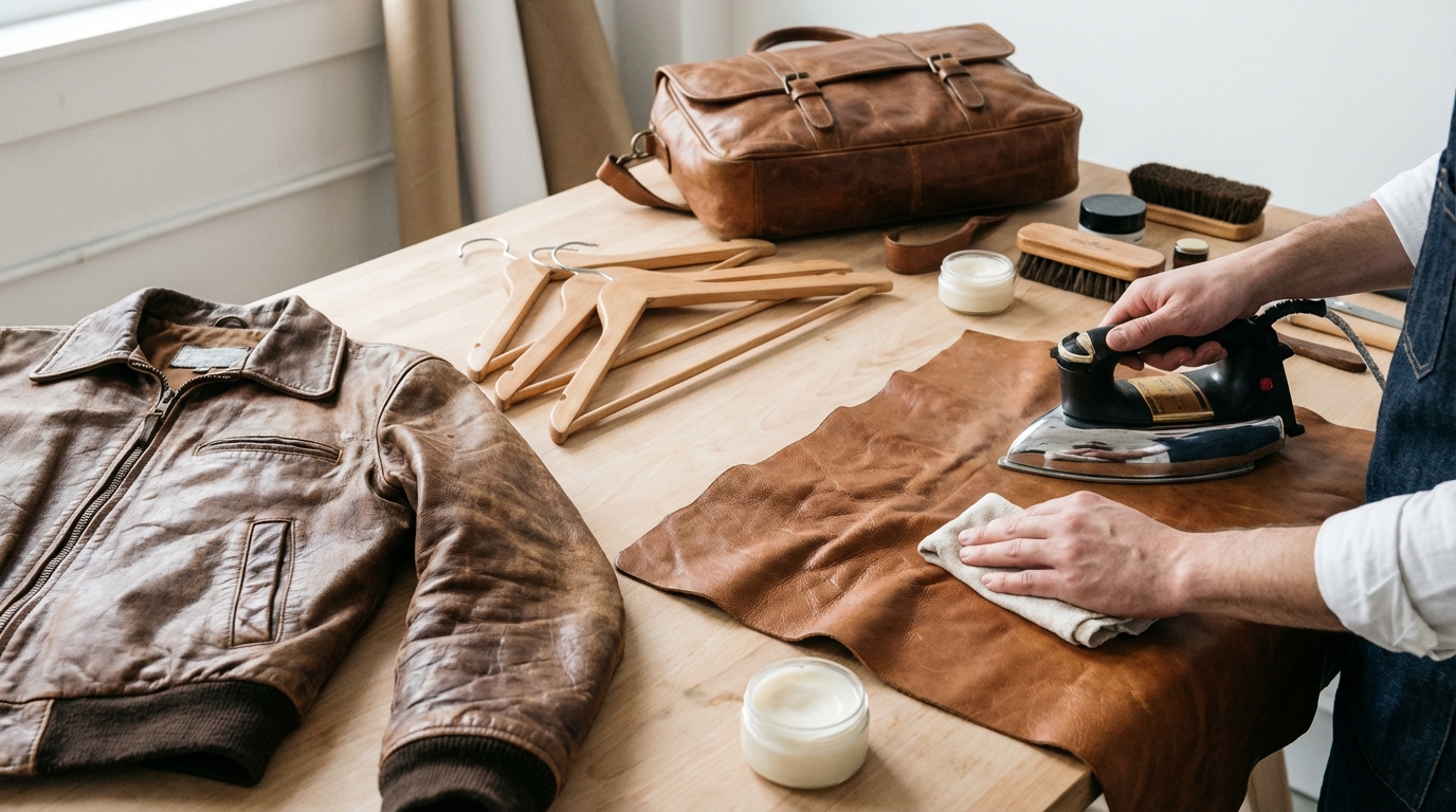 革製品のシワを伸ばす方法|基本の5ステップ