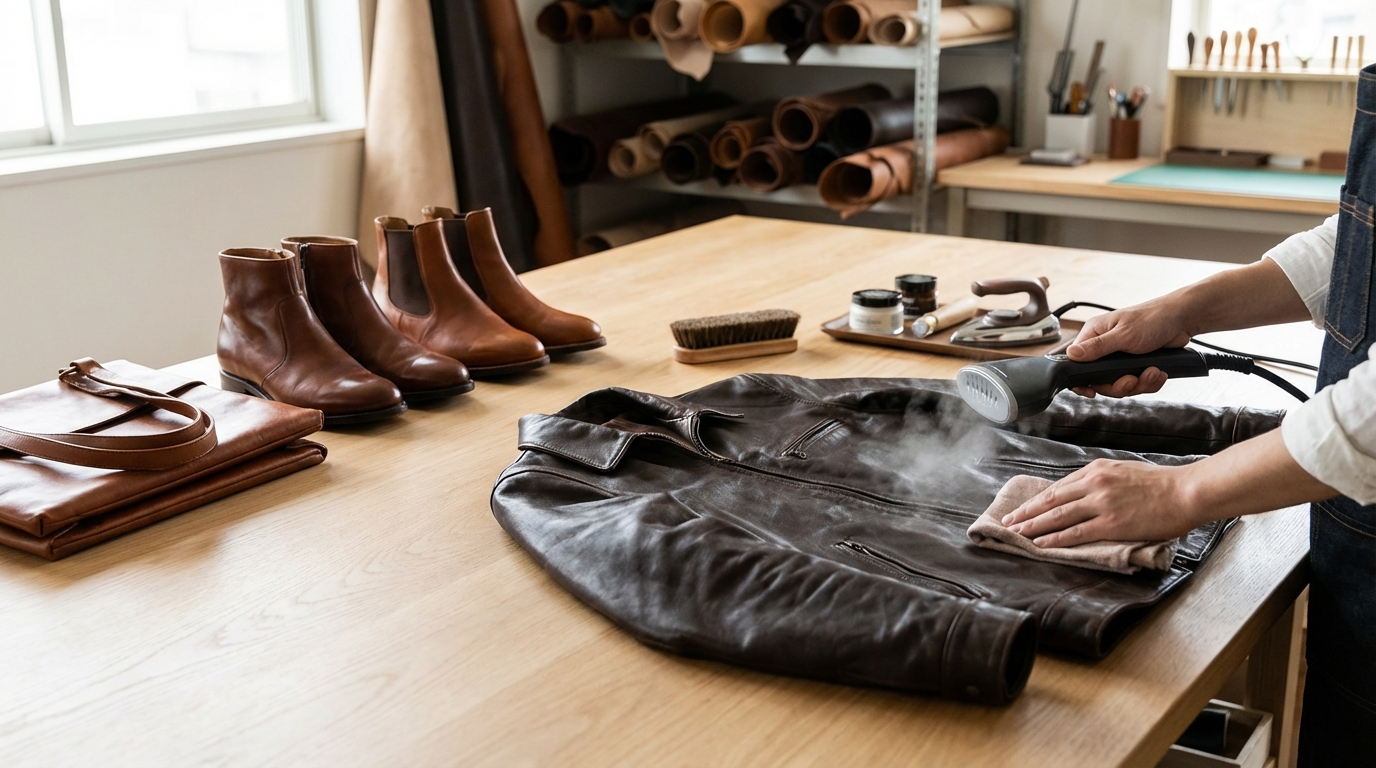 【製品別】革製品のシワ伸ばしのコツ
