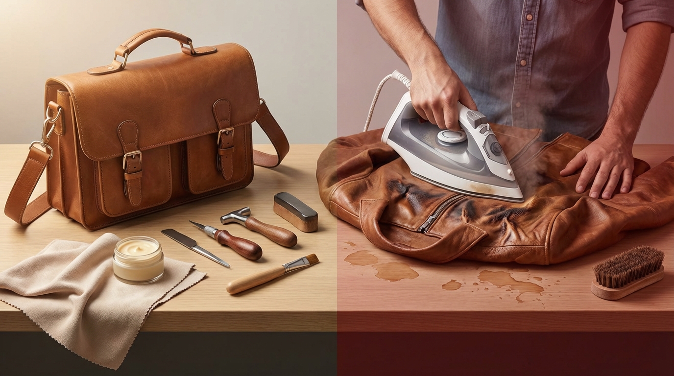 革製品のシワ取りで失敗するNG行為5選