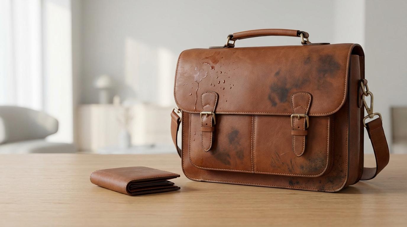 革製品に黒ずみができる3つの原因