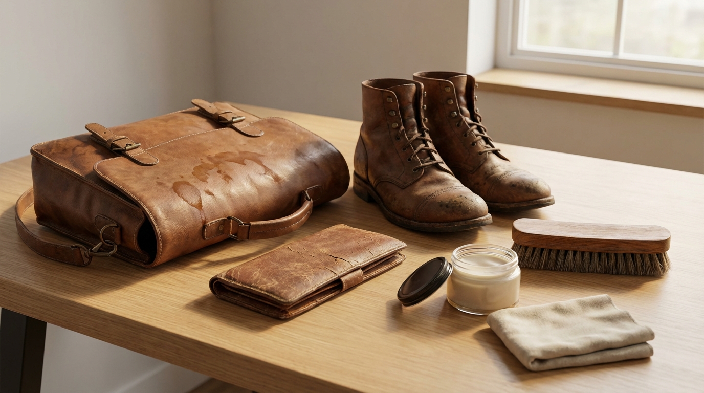 革製品エイジング中のトラブル対処法【シミ・カビ・乾燥】