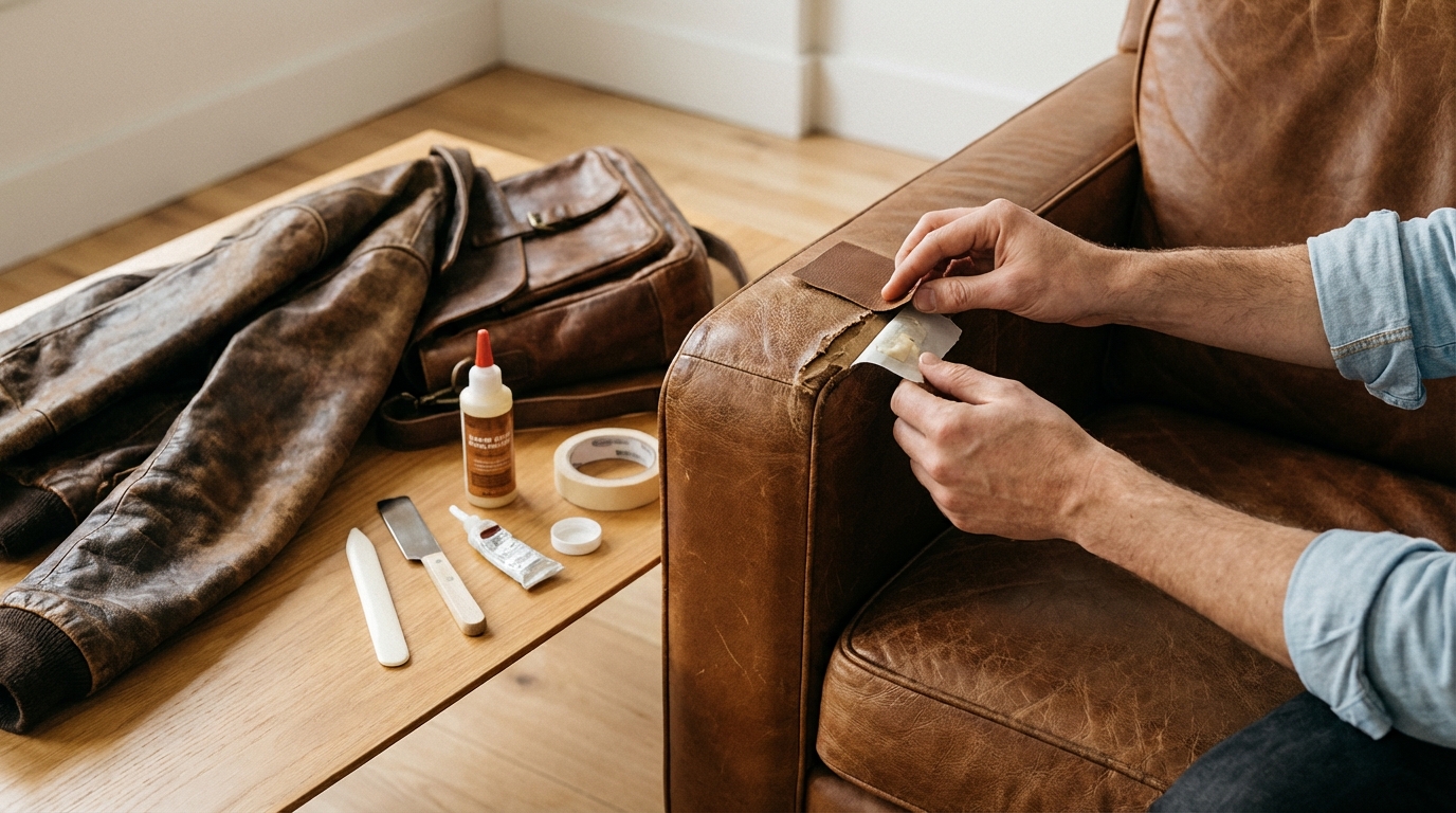 【応急処置】革製品の破れ悪化を今すぐ防ぐ方法