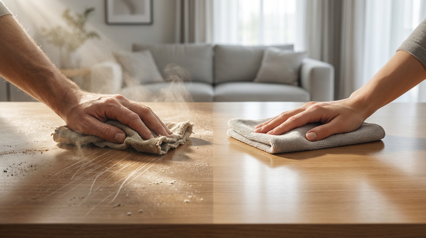 乾拭きでよくある失敗と対処法