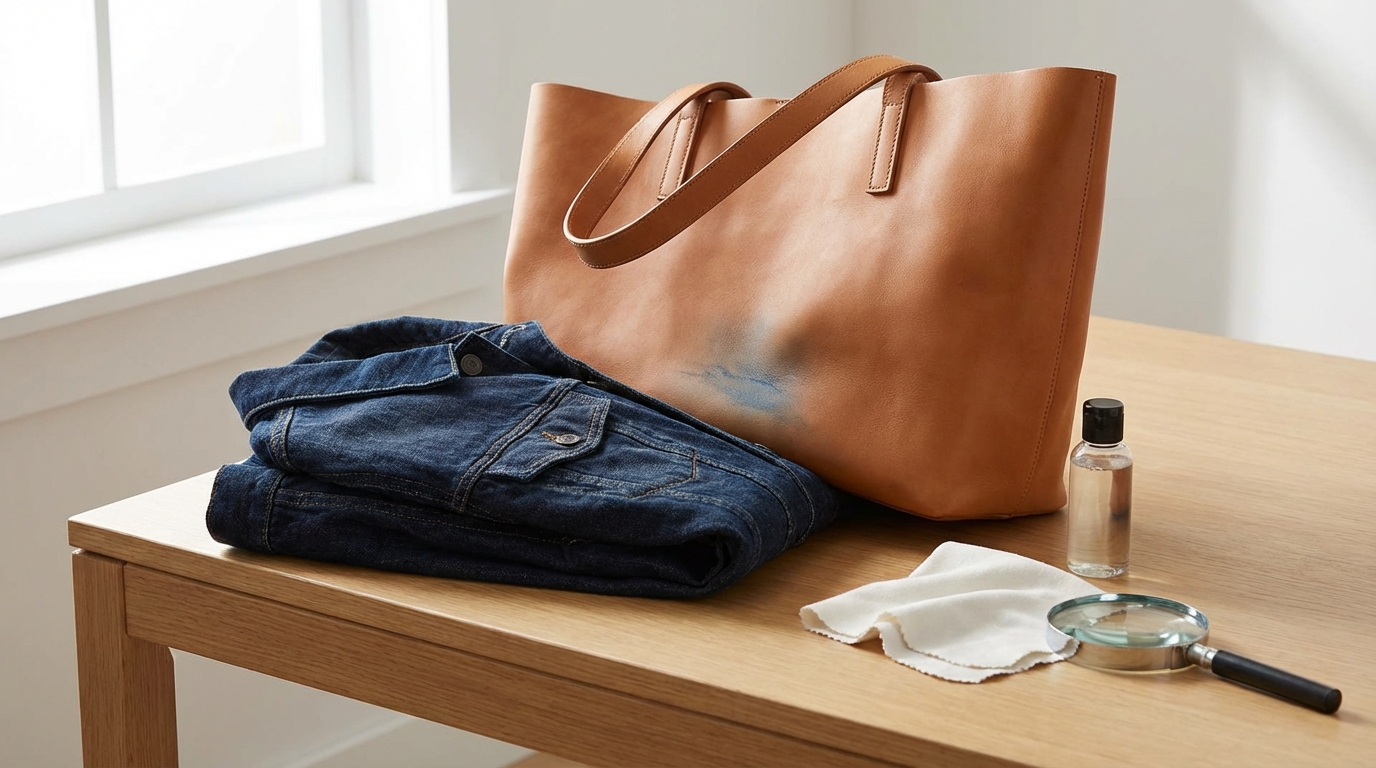 革製品に色移りが起きる原因と自分で落とせるかの判断基準