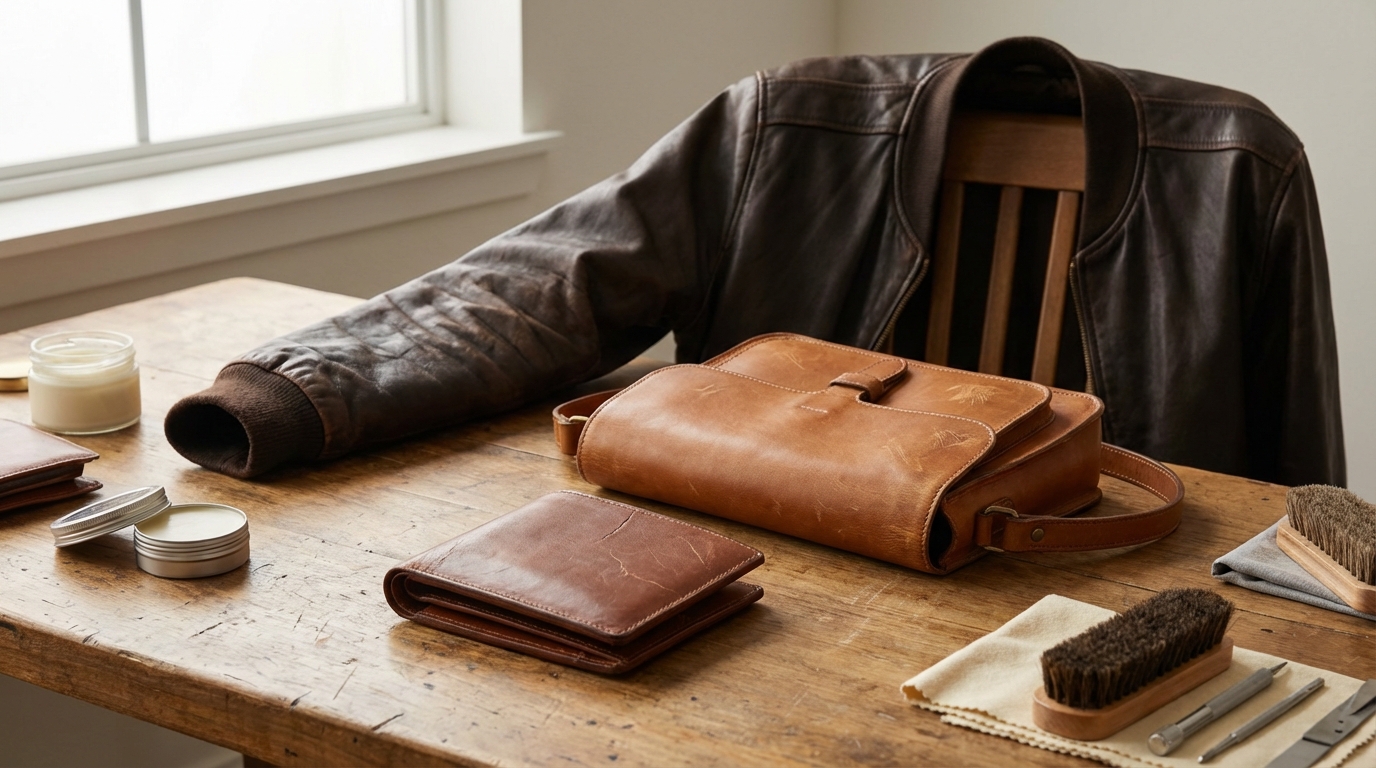 【アイテム別】革財布・革バッグ・革ジャンのひび割れ補修ポイント