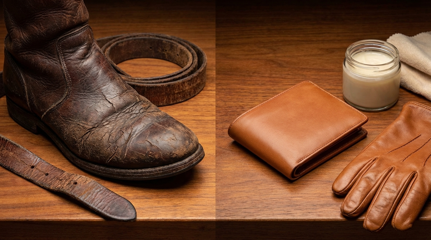 革製品がひび割れる3つの原因と予防策