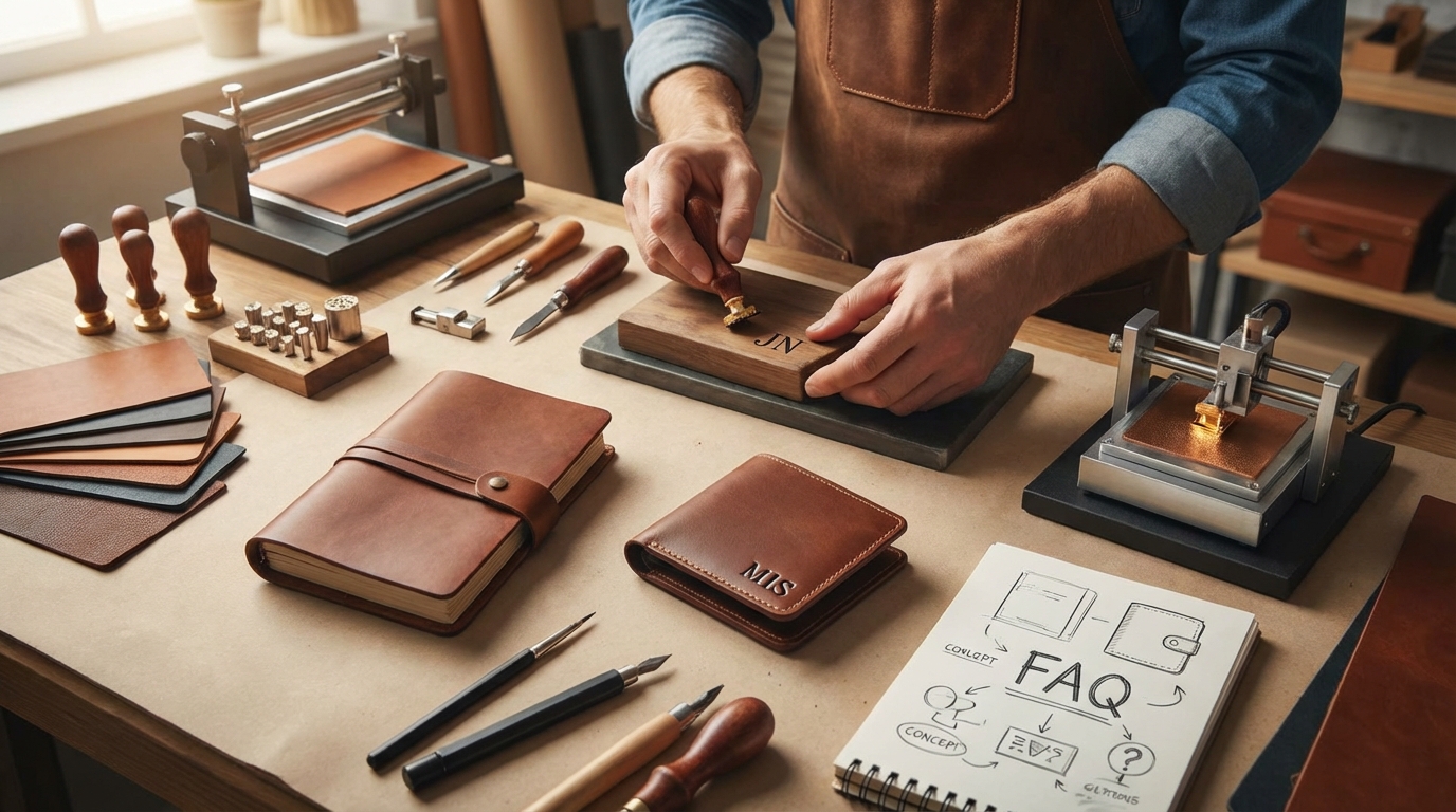 革製品の持ち込み名入れに関するよくある質問