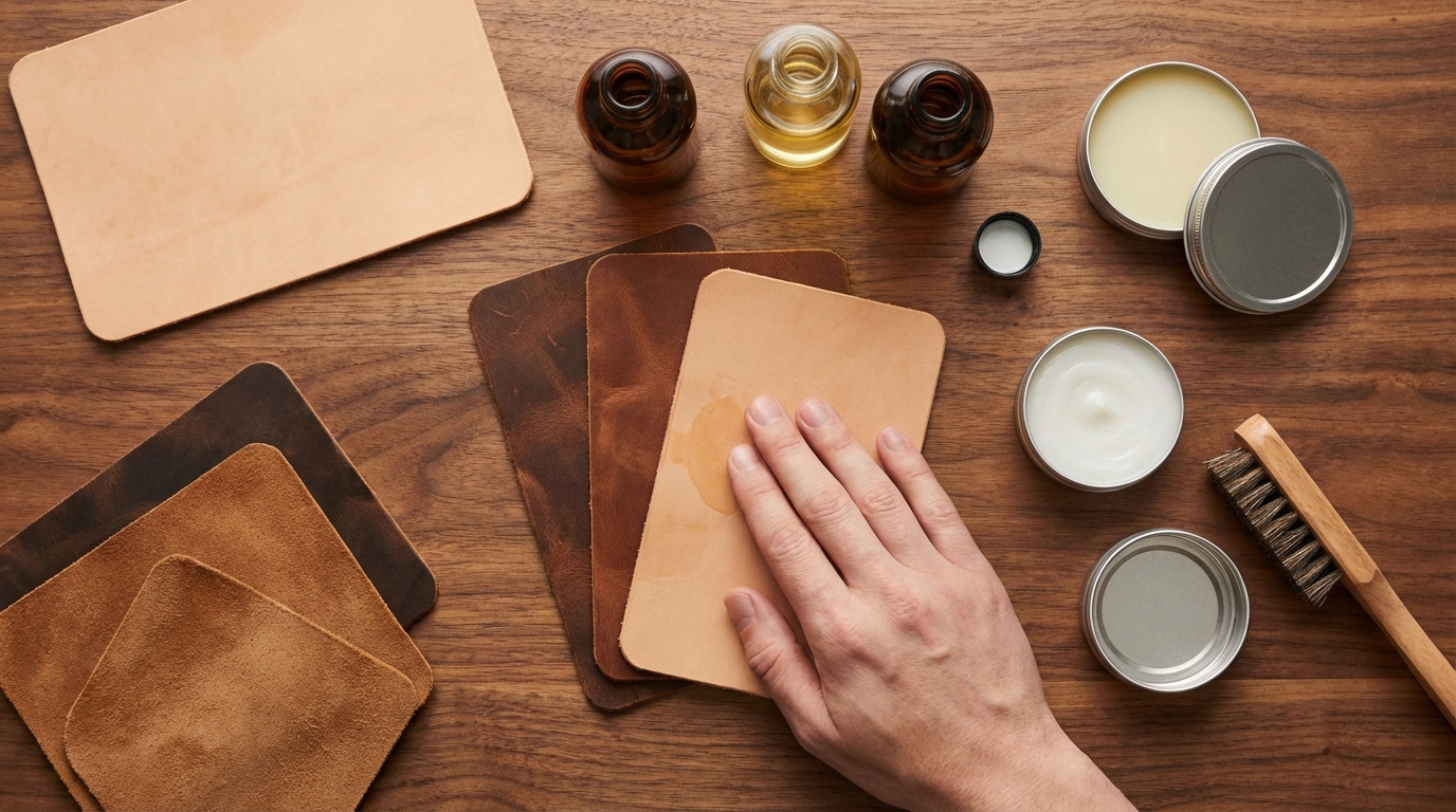 革の種類別｜相性の良いオイルの選び方