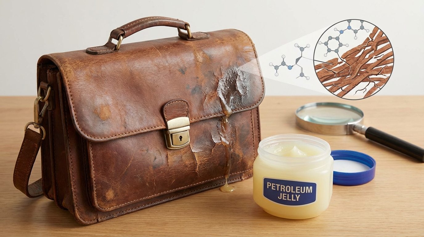 ワセリンが革製品に悪影響を与える理由【成分と構造から解説】