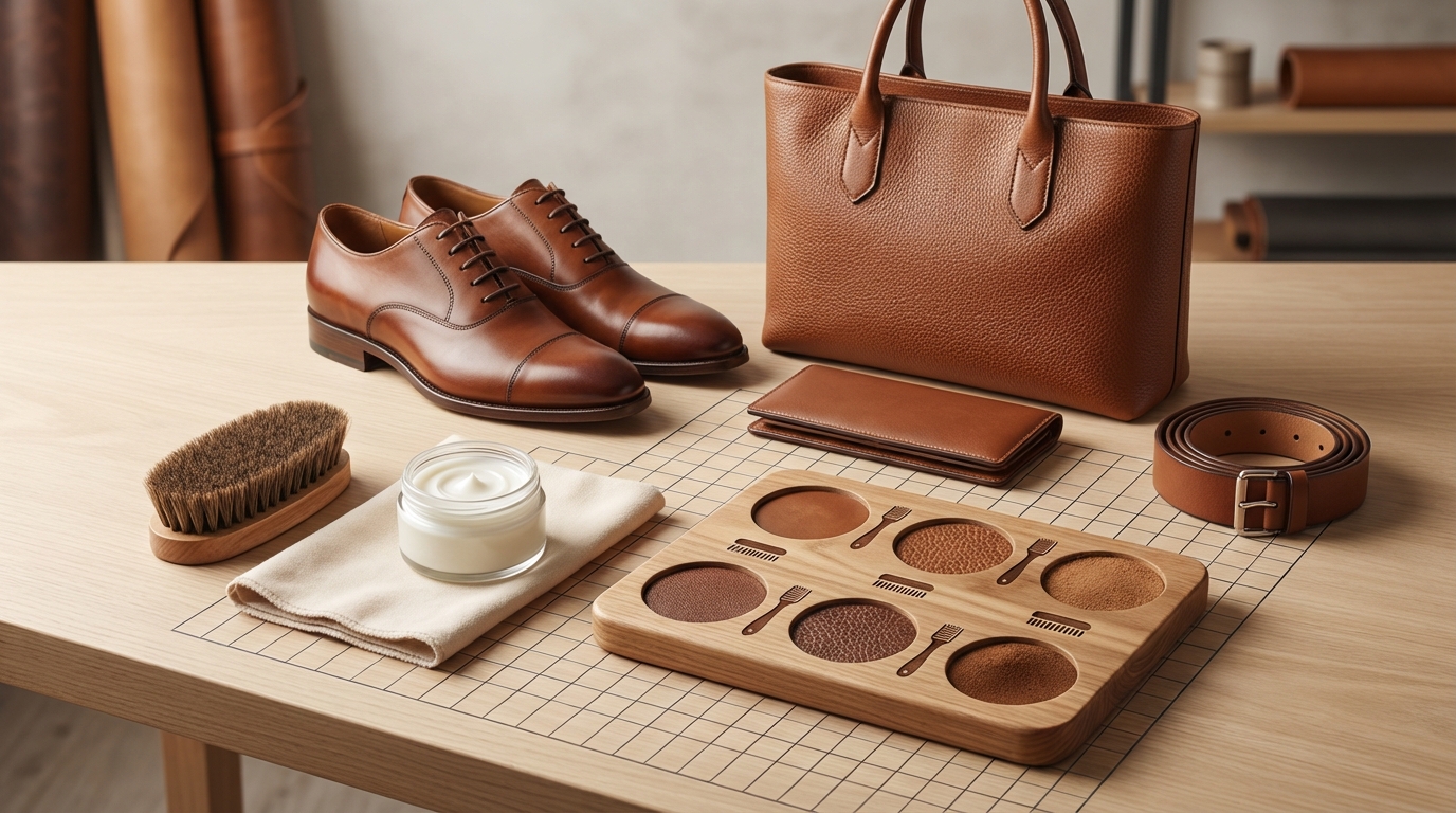 【早見表】革の種類・アイテム別|クリームを塗る頻度の目安