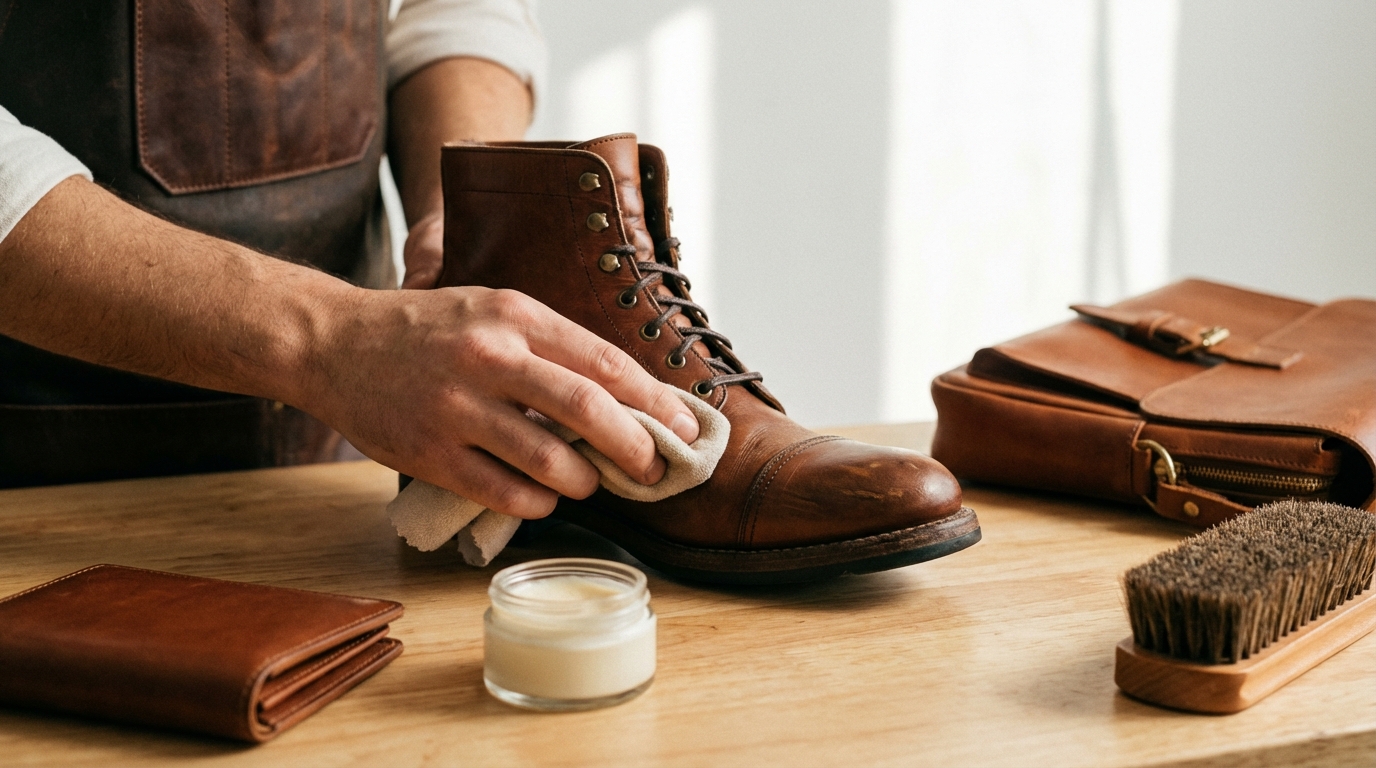 革製品へのクリームの正しい塗り方|5ステップで解説