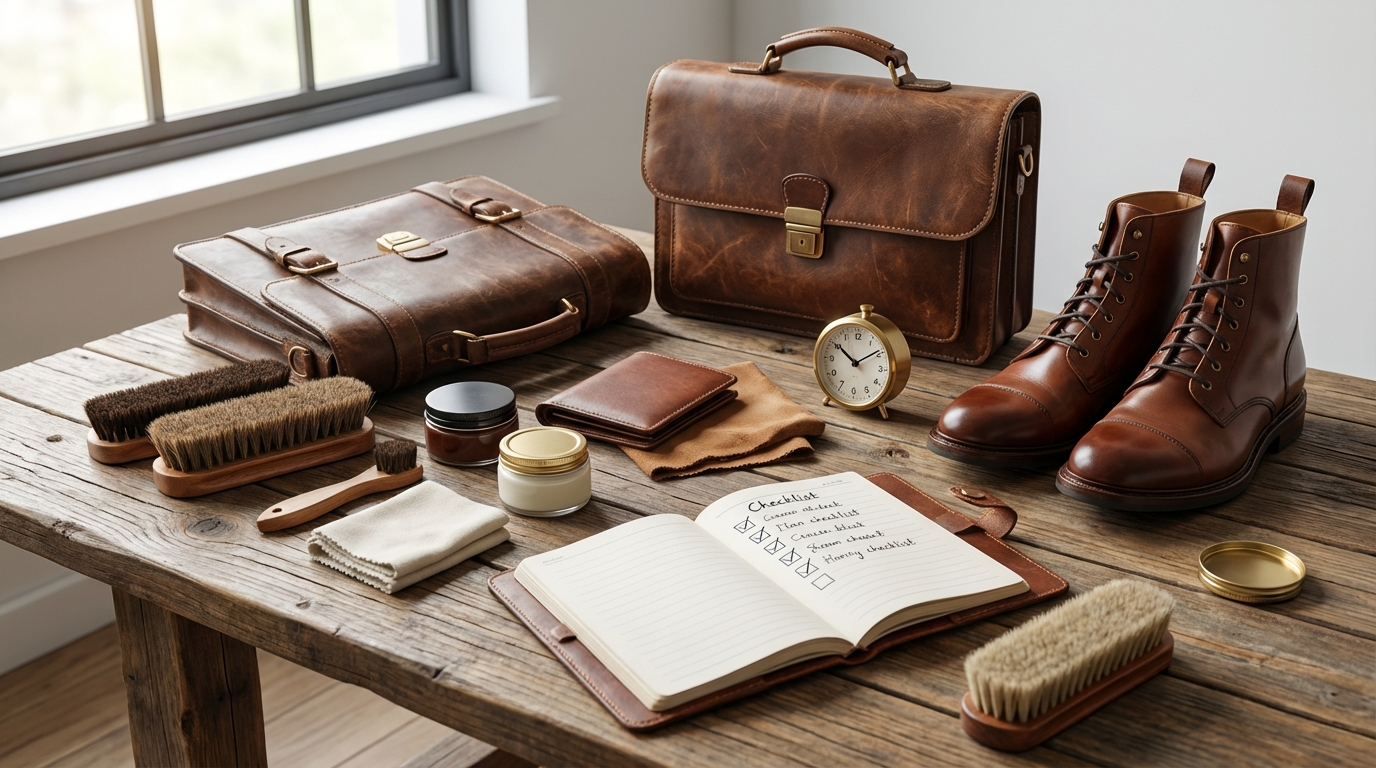 まとめ|革製品を長く使うためのケア頻度チェックリスト