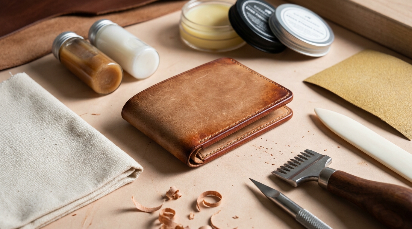 革製品のコバ補修・メンテナンス方法