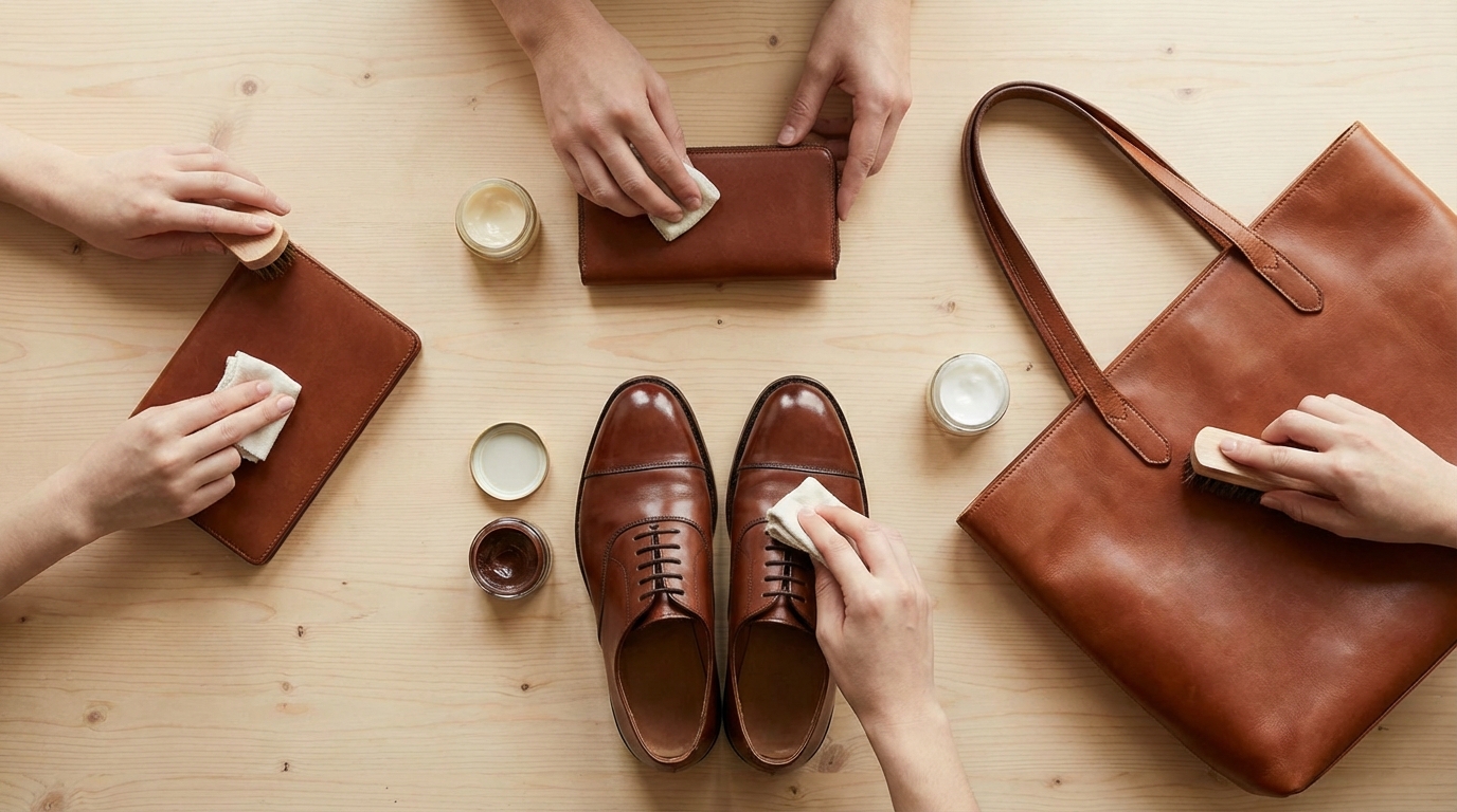 【アイテム別】財布・靴・バッグのクリームの塗り方の違い