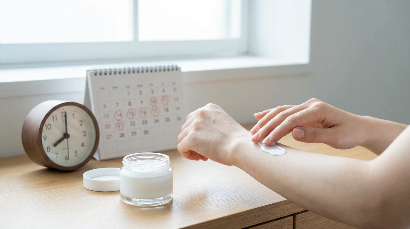 クリームを塗る頻度とタイミングの目安