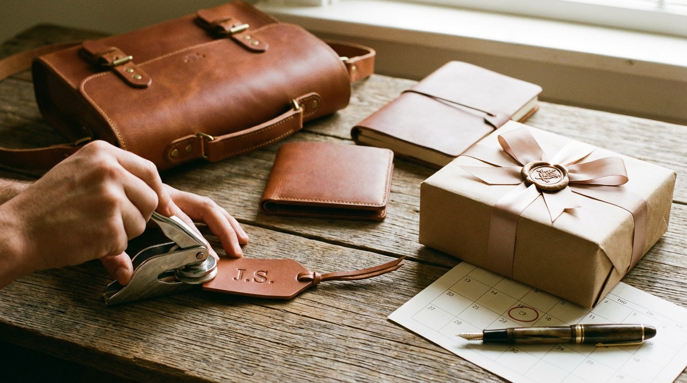 革製品ギフトの購入前チェックリスト|名入れ・ラッピング・納期
