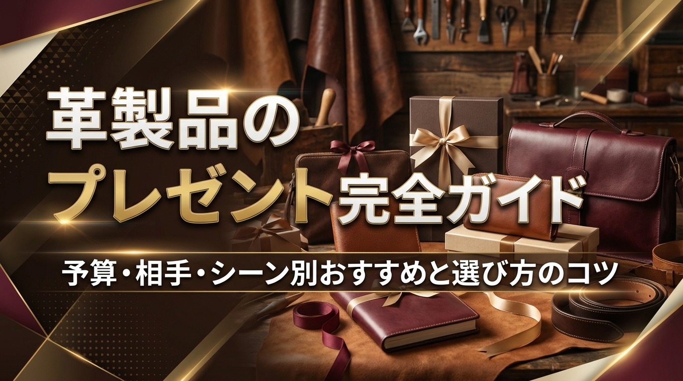 革製品のプレゼント完全ガイド|予算・相手・シーン別おすすめと選び方のコツ