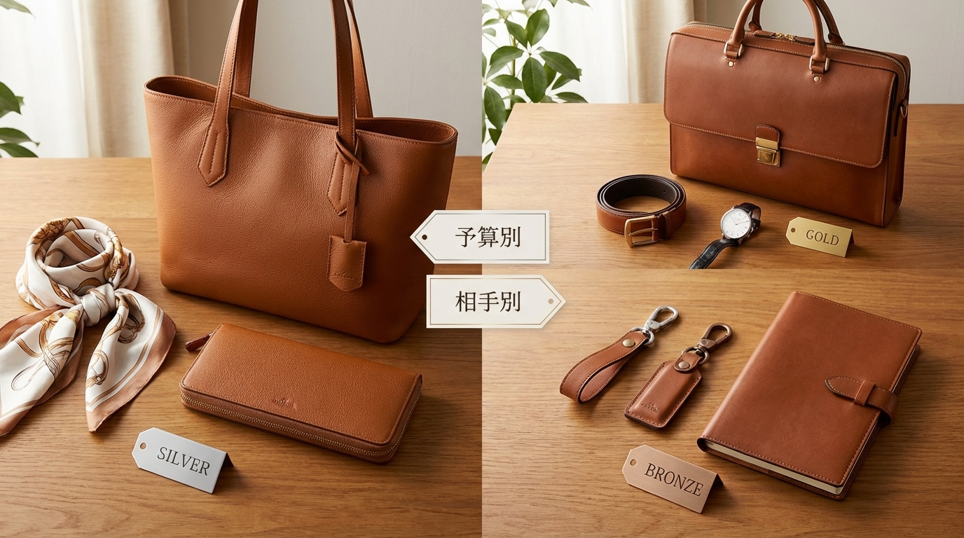 【結論】革製品プレゼントの予算別・相手別おすすめ早見表