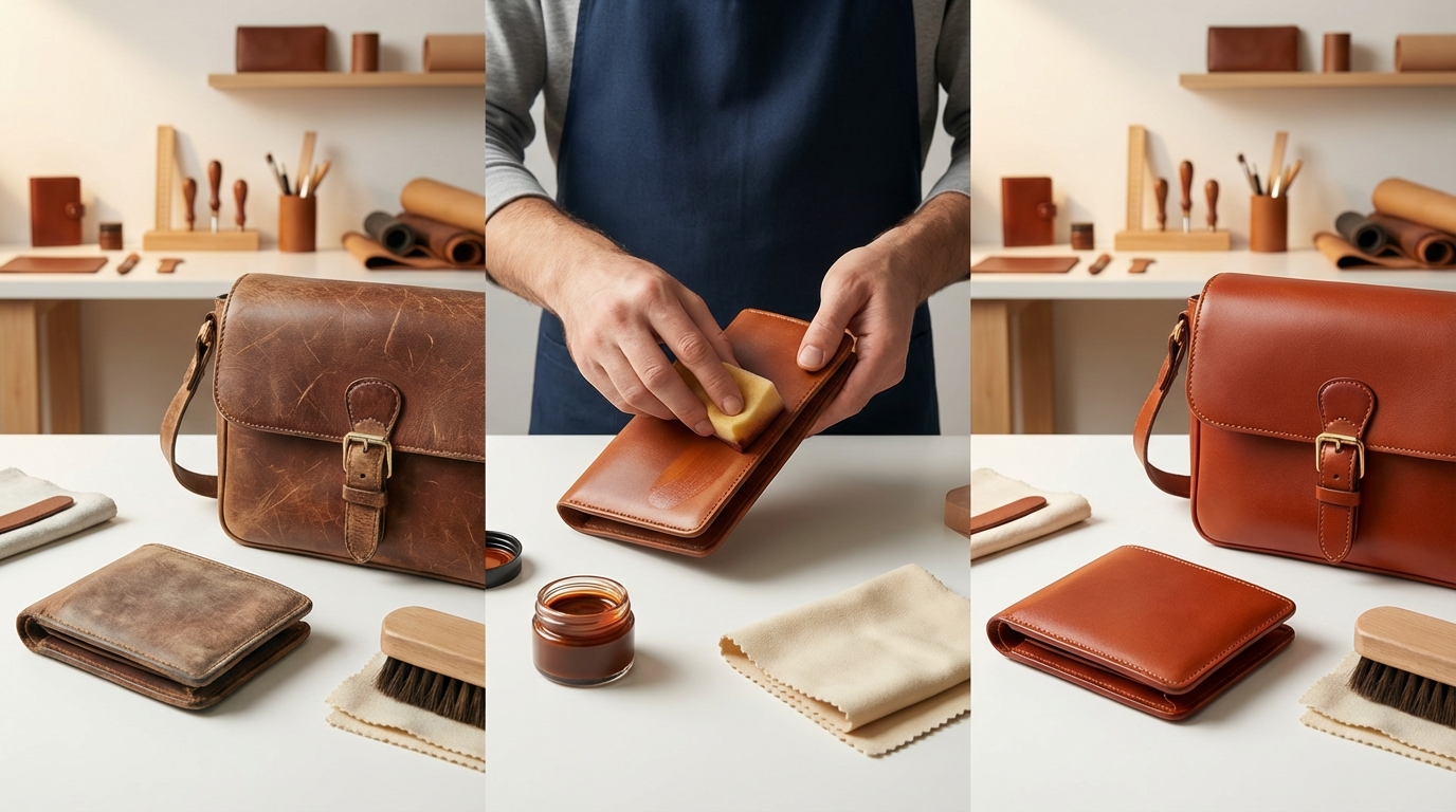 【結論】革製品の色落ちは3ステップで直せる｜費用は1,000〜3,000円