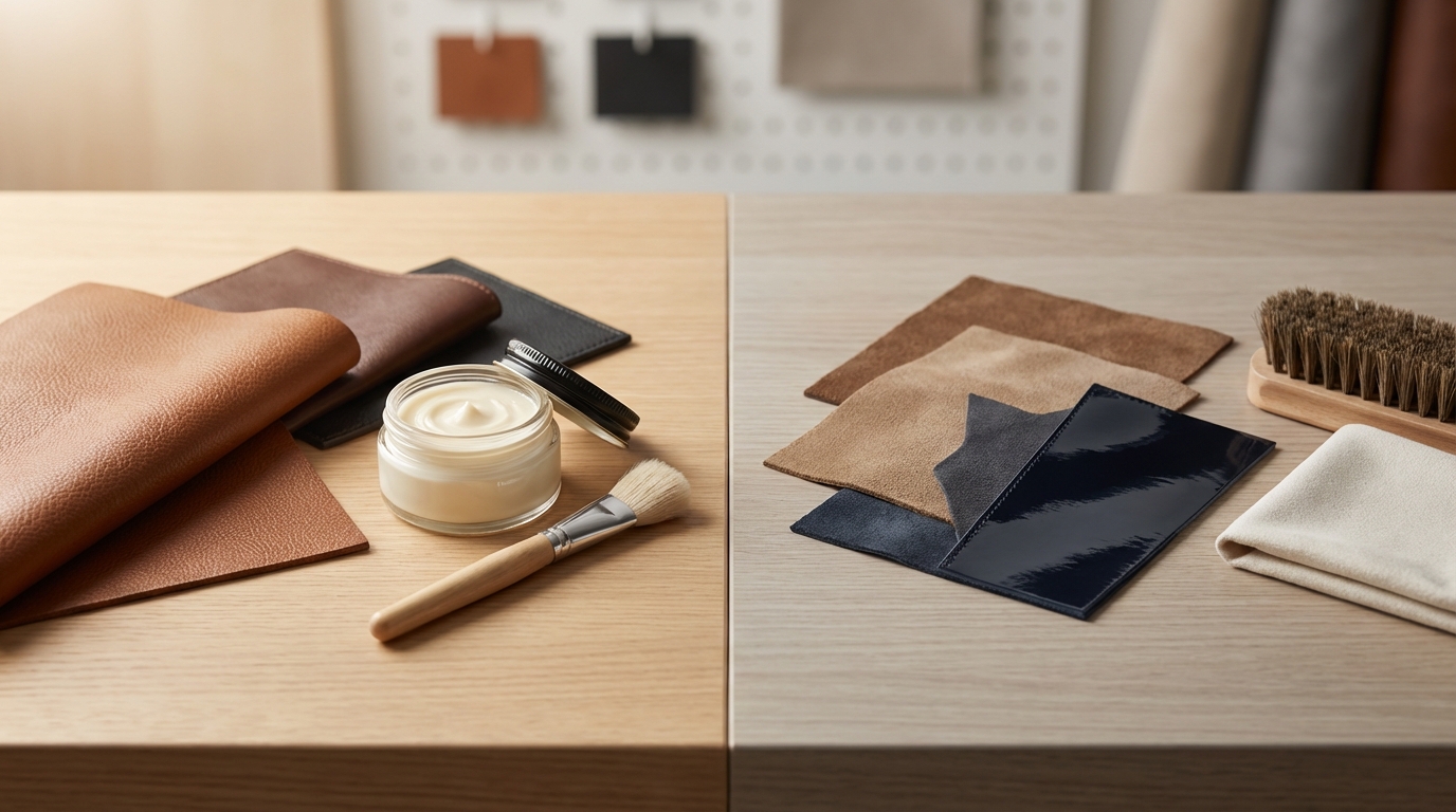 【革の種類別】クリームが必要な革・不要な革一覧